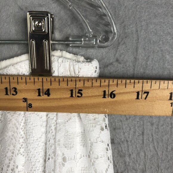 Vintage White Lace Skirt Set Womens Medium Fiary Feminine Victorian Western - Picture 4 of 16